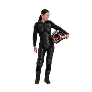 Tuta da motociclista donna Rebelhorn Rebel nera