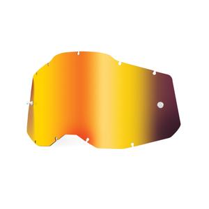Plexi 100% Racecraft 2/Accuri 2/Strata 2 rosso specchiato (antiappannamento)