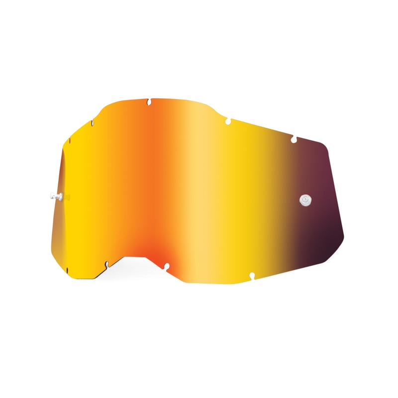 Plexi 100% Racecraft 2/Accuri 2/Strata 2 rosso specchiato (antiappannamento)