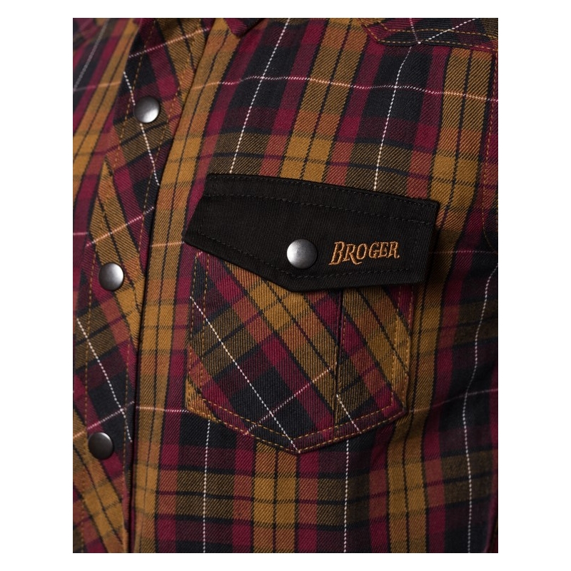 Camicia da motociclista BROGER Alaska caramel Saldi