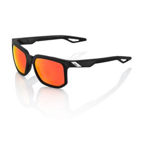 Occhiali da sole 100% CENTRIC Matte Crystal Black (lenti rosse)