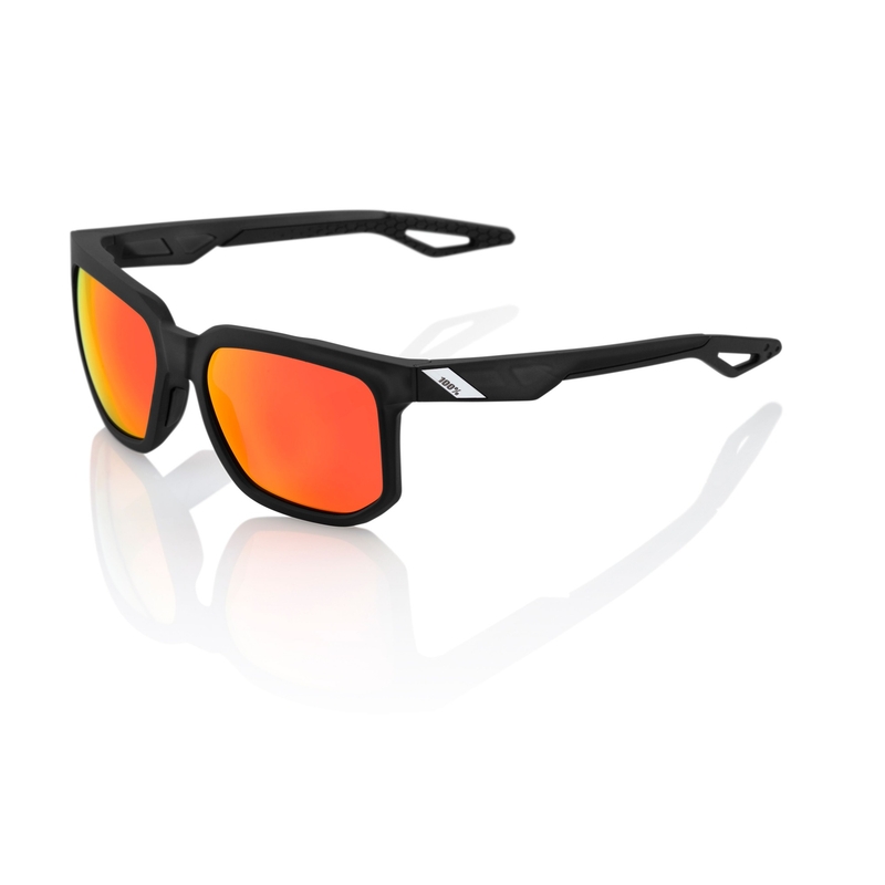 Occhiali da sole 100% CENTRIC Matte Crystal Black (lenti rosse)