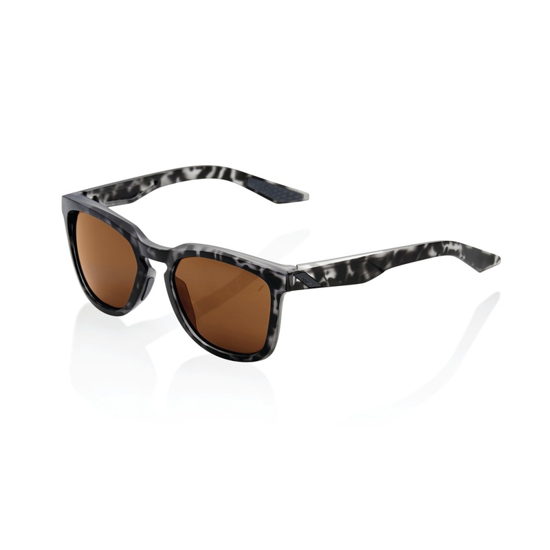 Occhiali da sole 100% HUDSON Matte Black Havana nero-grigio (lenti bronzo)