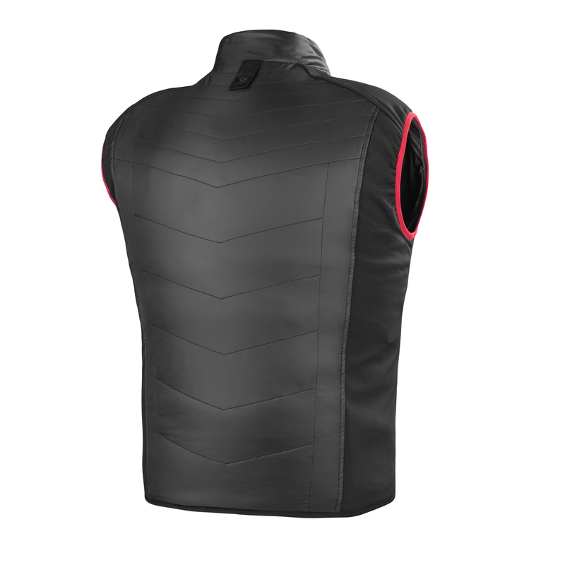 Gilet Shima Powerheat nero-rosso