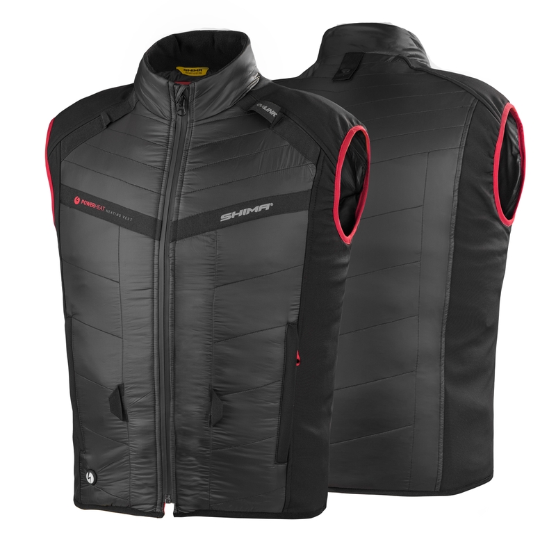 Gilet Shima Powerheat nero-rosso