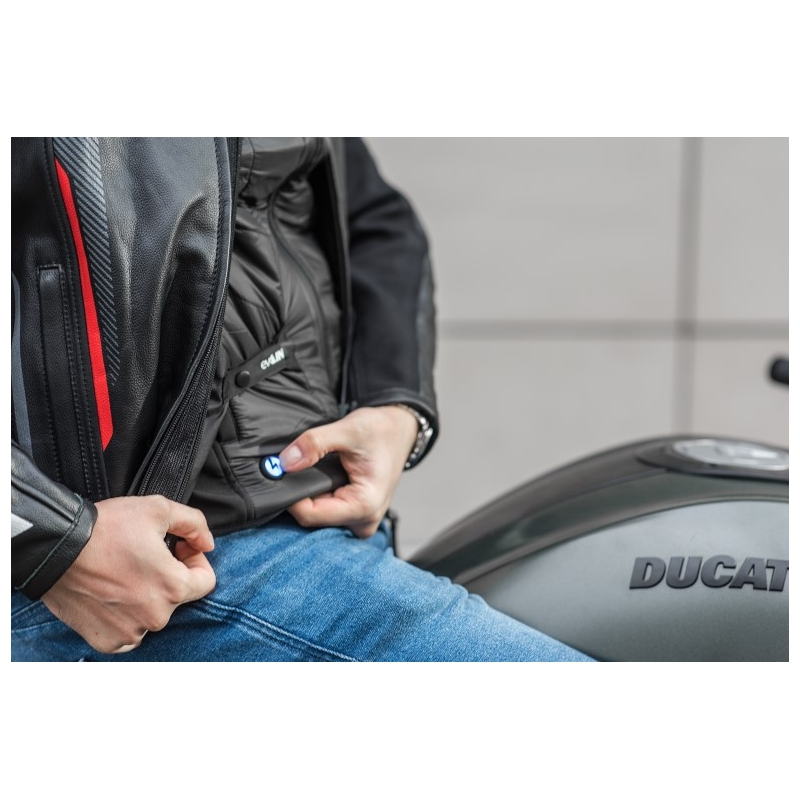 Gilet Shima Powerheat nero-rosso