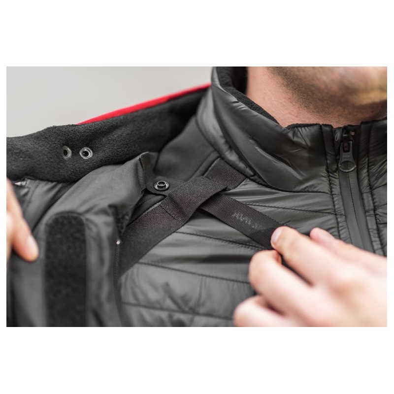 Gilet Shima Powerheat nero-rosso