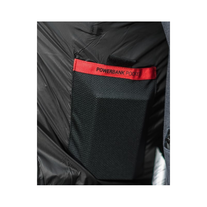 Gilet Shima Powerheat nero-rosso
