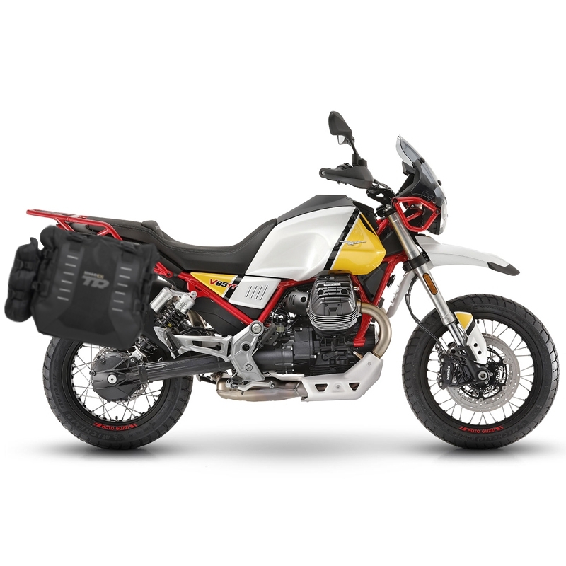 Complete set of SHAD TERRA TR40 adventure saddlebags, including mounting kit SHAD MOTO GUZZI V 85 TT