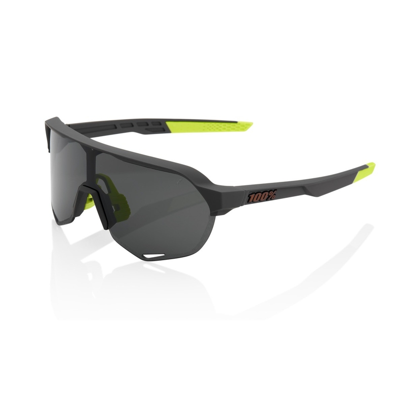 Occhiali da sole 100% S2 Soft Tact Cool Grey (vetro fumé)