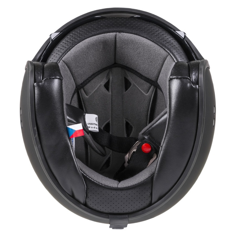 Casco moto aperto Cassida Oxygen nero opaco
