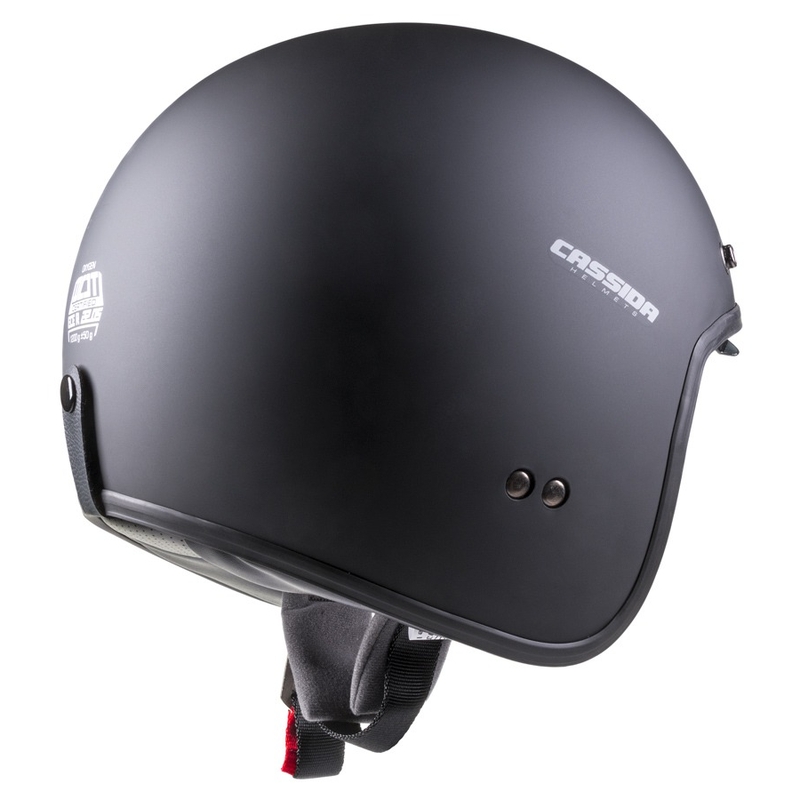 Casco moto aperto Cassida Oxygen nero opaco