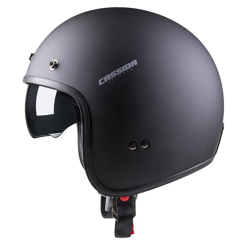 Casco moto aperto Cassida Oxygen nero opaco