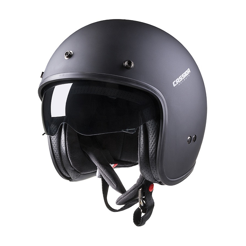 Casco moto aperto Cassida Oxygen nero opaco