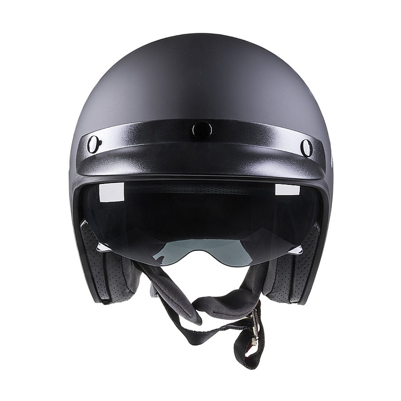 Casco moto aperto Cassida Oxygen nero opaco
