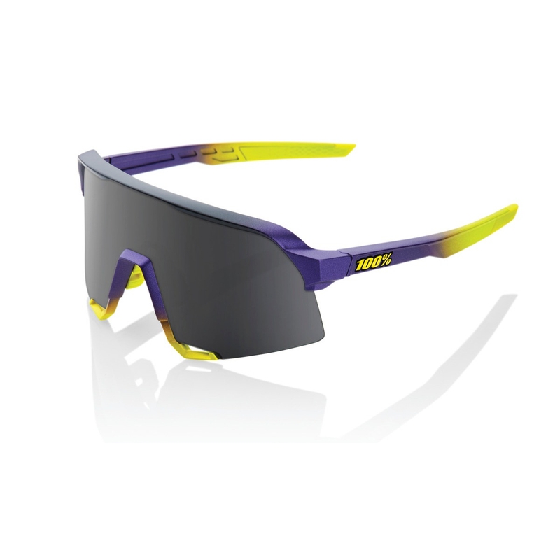Occhiali da sole 100% S3 Matte Metallic Digital Bright (vetro fumé)