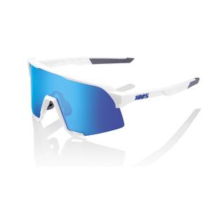 Occhiali da sole 100% S3 bianco opaco (vetro blu HIPER)
