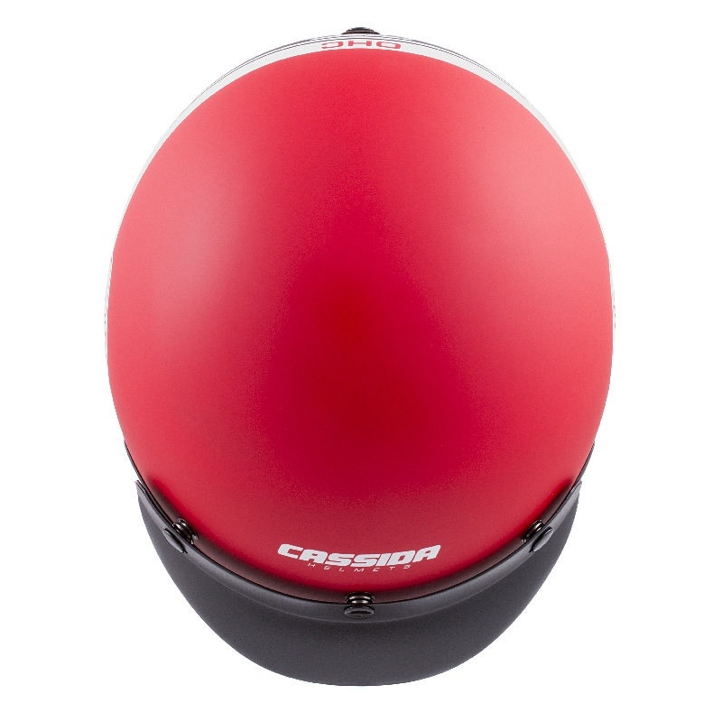 Casco moto aperto Cassida Oxygen Jawa OHC rosso-nero-bianco