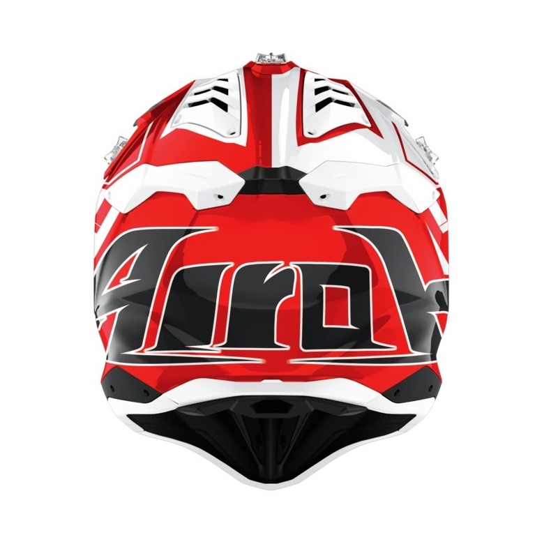 Motokrosová přilba Airoh Aviator 3.0 Rampage 2021 červeno-bílá výprodej