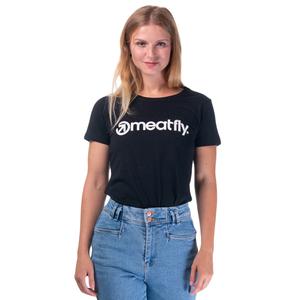 T-shirt donna Meatfly Ladies MF Logo nero Saldi