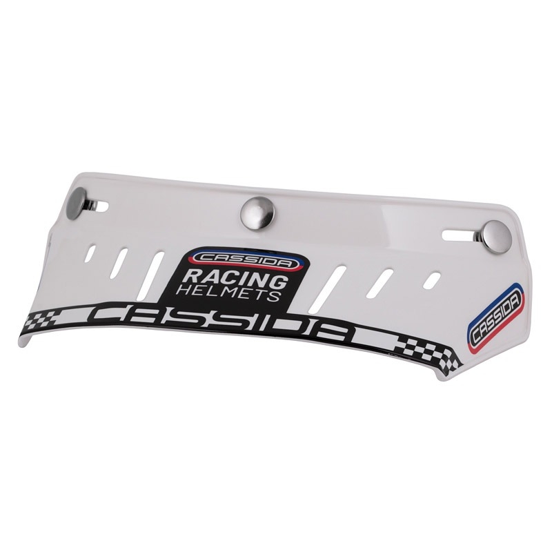 Visiera piatta per caschi Cassida Oxygen Racing Spirit bianco
