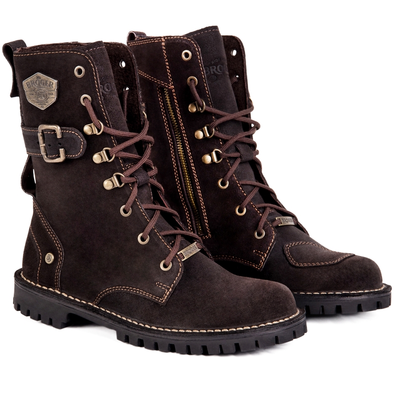 Stivali da moto BROGER OHIO marrone Saldi