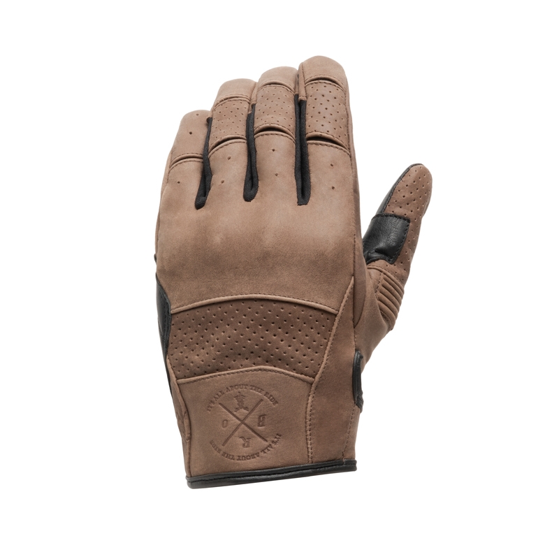 Guanti da moto BROGER California Vintage Marrone Saldi