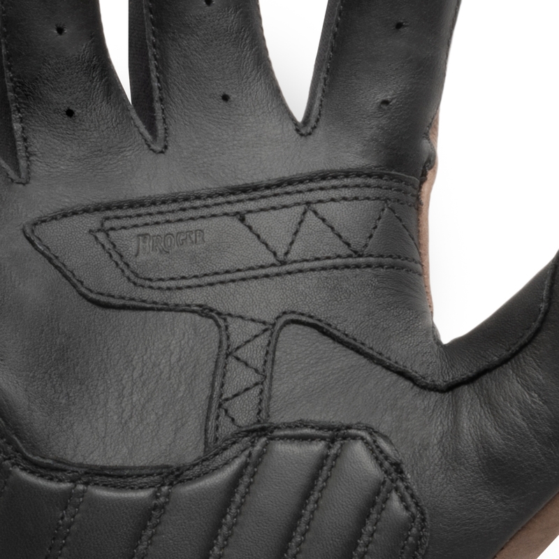 Guanti da moto BROGER California Vintage Marrone Saldi