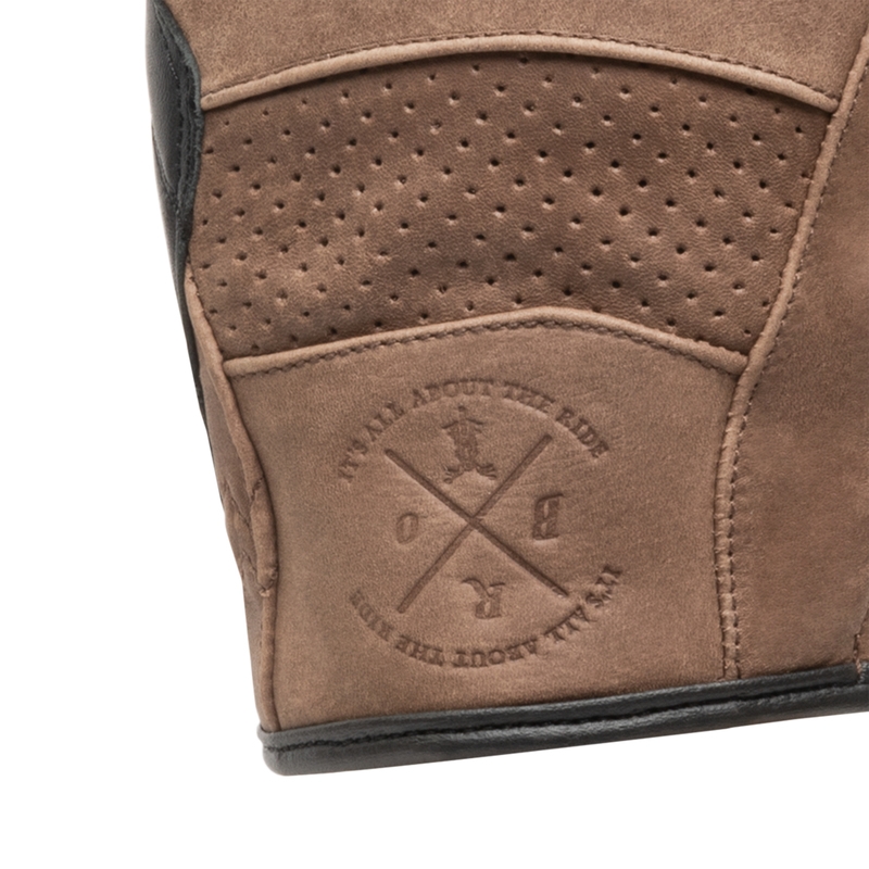 Guanti da moto BROGER California Vintage Marrone Saldi