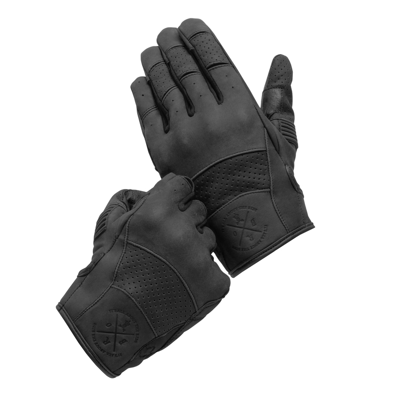 Guanti da moto da donna BROGER California nero Saldi