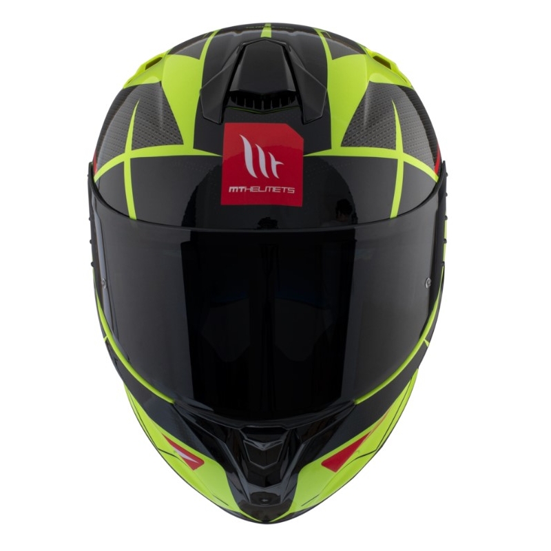 Casco moto integrale MT FF106 Pro Targo Pro Podium D1 giallo fluo-rosso-nero Saldi