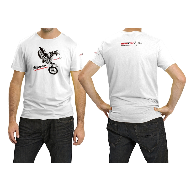 Maglietta MotoZem viviamo di moto da cross Saldi