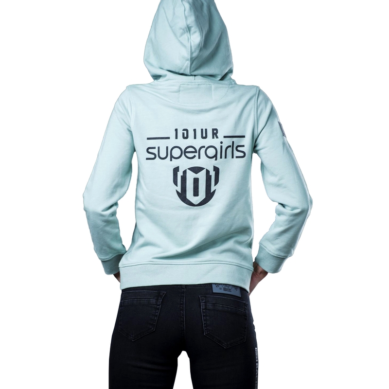Dámská mikina 101 Riders My Zip Hood světle zelená výprodej