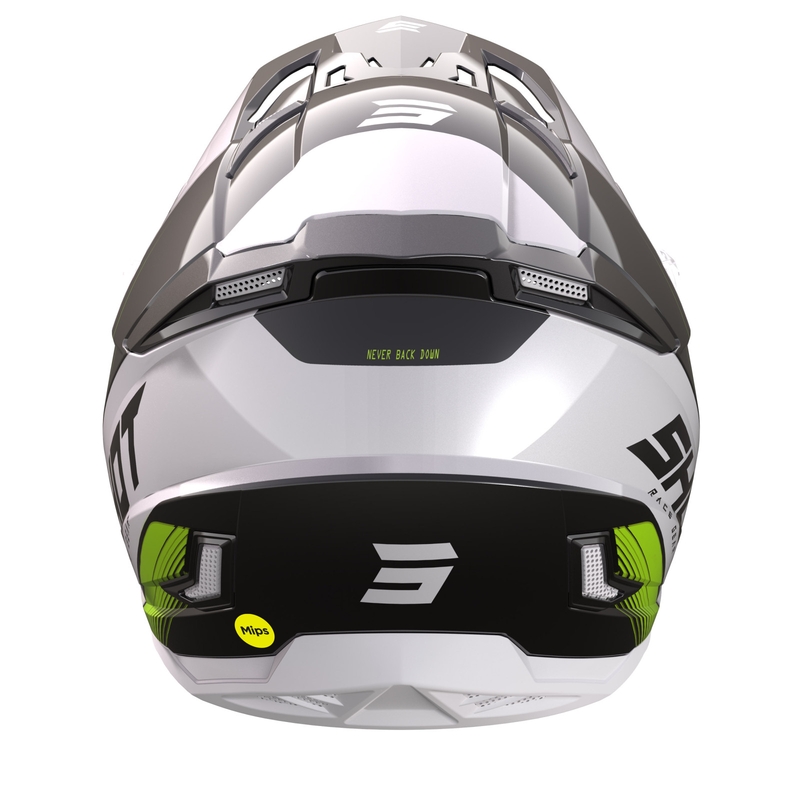 Casco da motocross Shot Core Fast nero-bianco-giallo fluo Saldi
