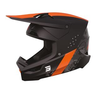 Casco da motocross Shot Race Camo Nero-Grigio-Arancione Saldi