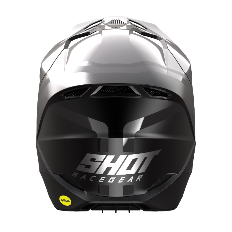 Casco da motocross Shot Race Sky grigio
