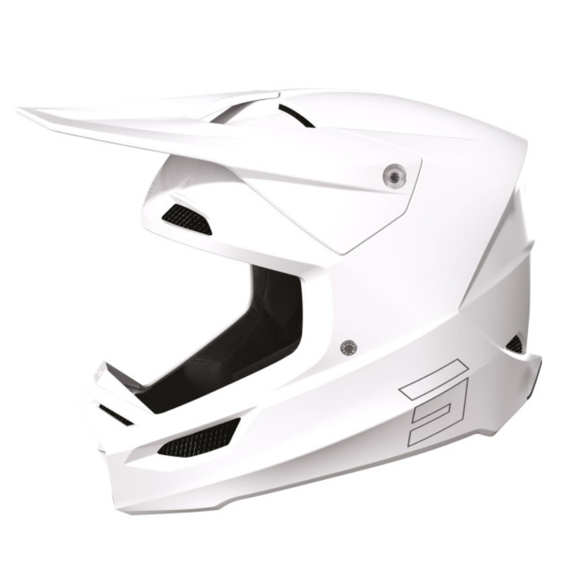 Casco da motocross Shot Race Bianco solido Saldi