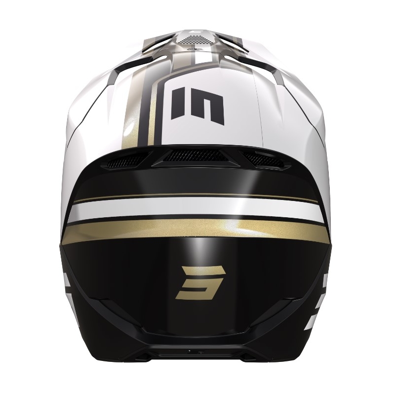 Casco da motocross Shot Furious Heritage nero-oro-bianco Saldi