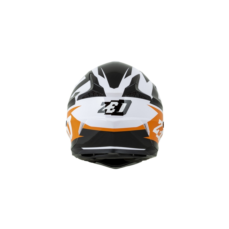 Motokrosová přilba ZED X1.9 oranžovo-černo-bílá