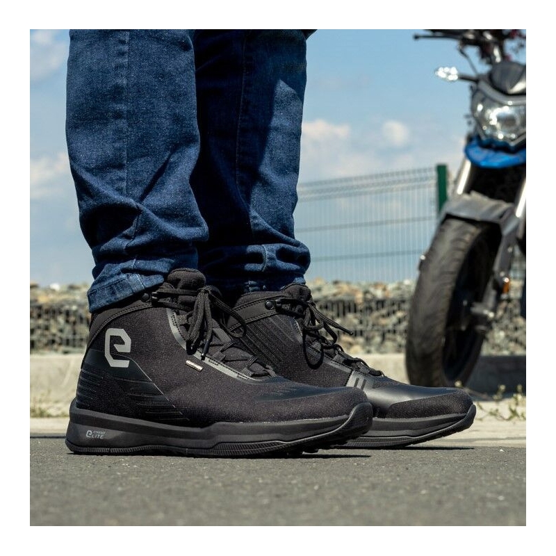 Stivali da moto da donna Eleveit Town WP Nero