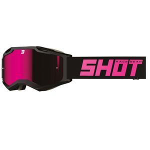 Occhiali da motocross Shot Iris 2.0 Nero e rosa massiccio