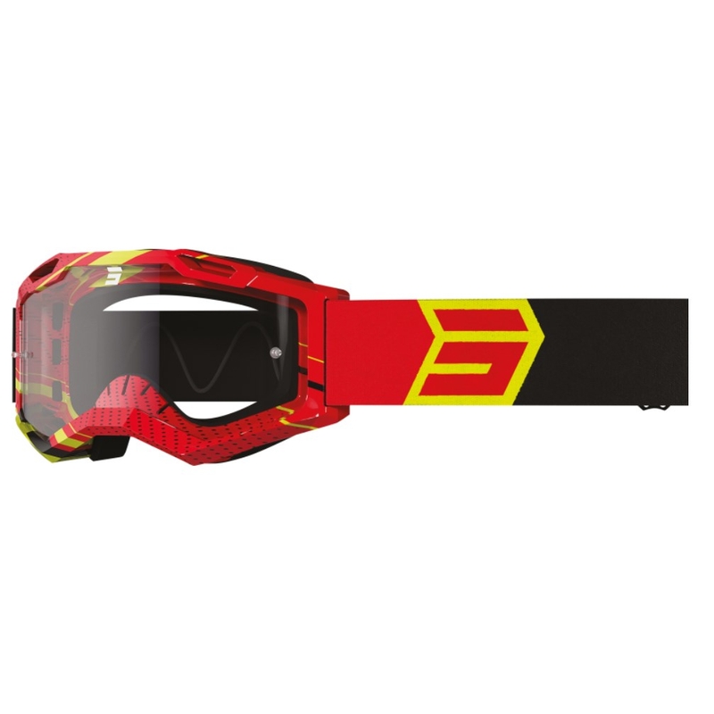 Occhiali da motocross Shot Assault 2.0 Drop giallo-nero-rosso