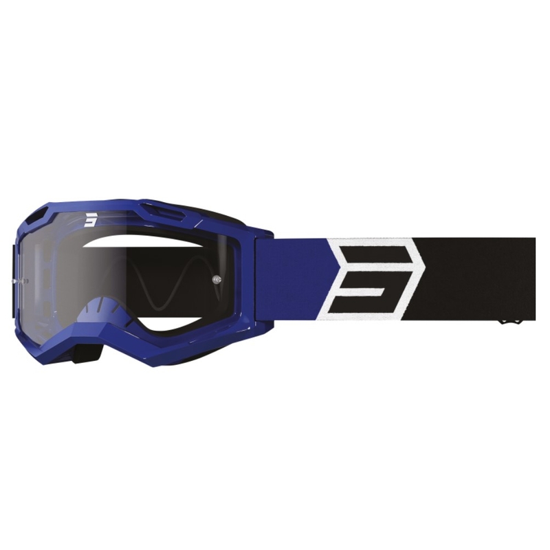Occhiali da motocross Shot Assault 2.0 Solar nero-blu