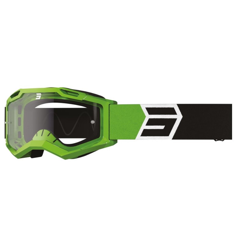 Occhiali da motocross Shot Assault 2.0 Solar nero-verde