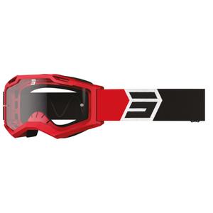 Occhiali da motocross Shot Assault 2.0 Solar nero-rosso
