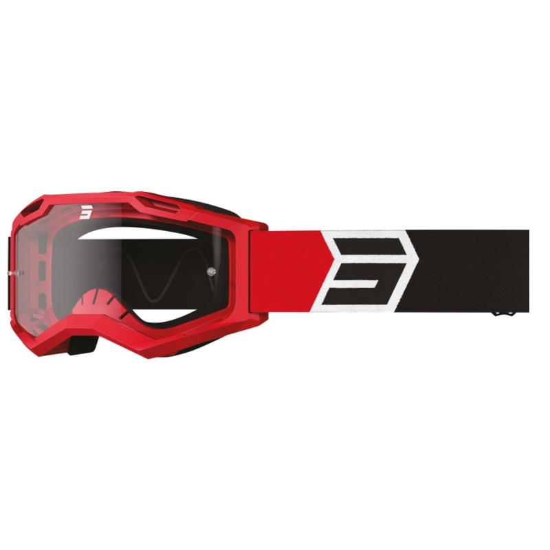 Occhiali da motocross Shot Assault 2.0 Solar nero-rosso