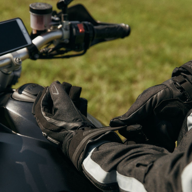 Guanti da moto Ozone Touring WP nero
