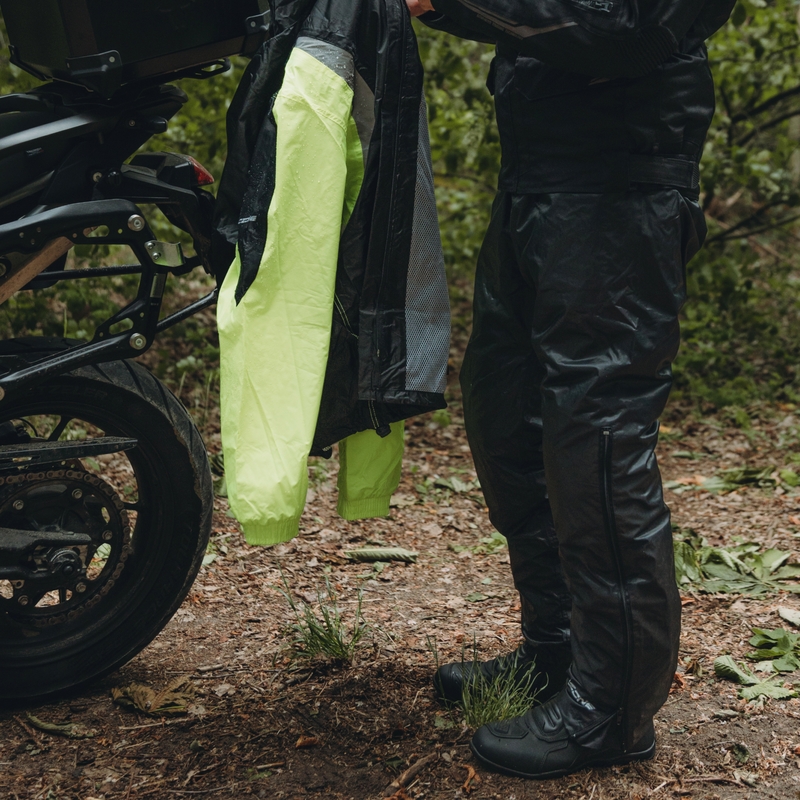 Moto kalhoty do deště Ozone Marin černé