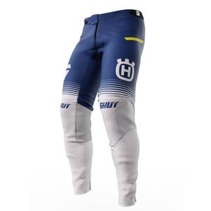 Pantaloni da motocross Shot Aerolite Husqvarna LE 2023 bianco-blu Saldi