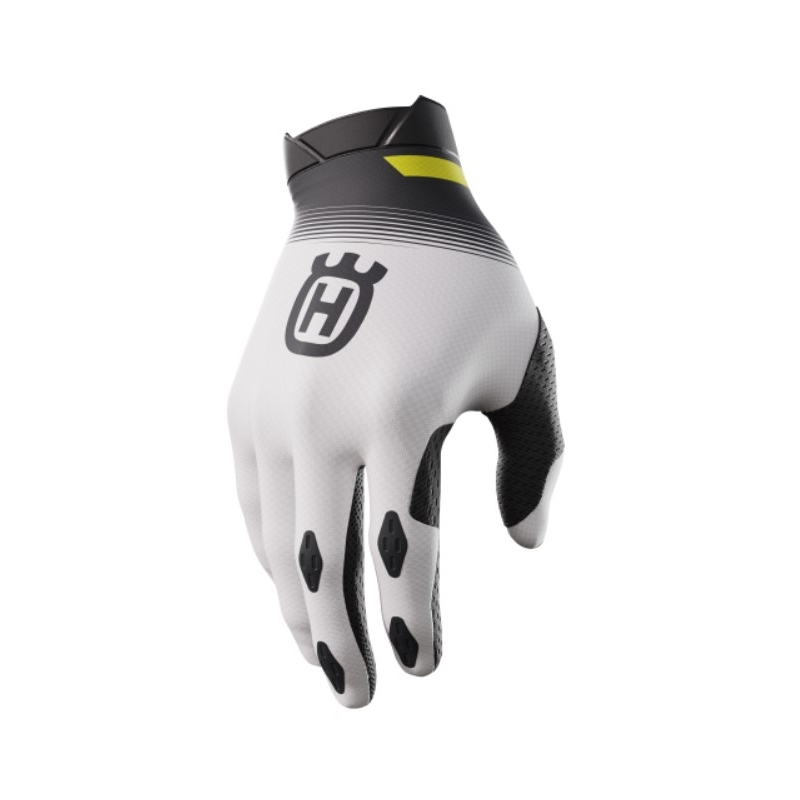 Guanti da motocross Shot Aerolite Husqvarna LE bianco-nero in offerta Saldi